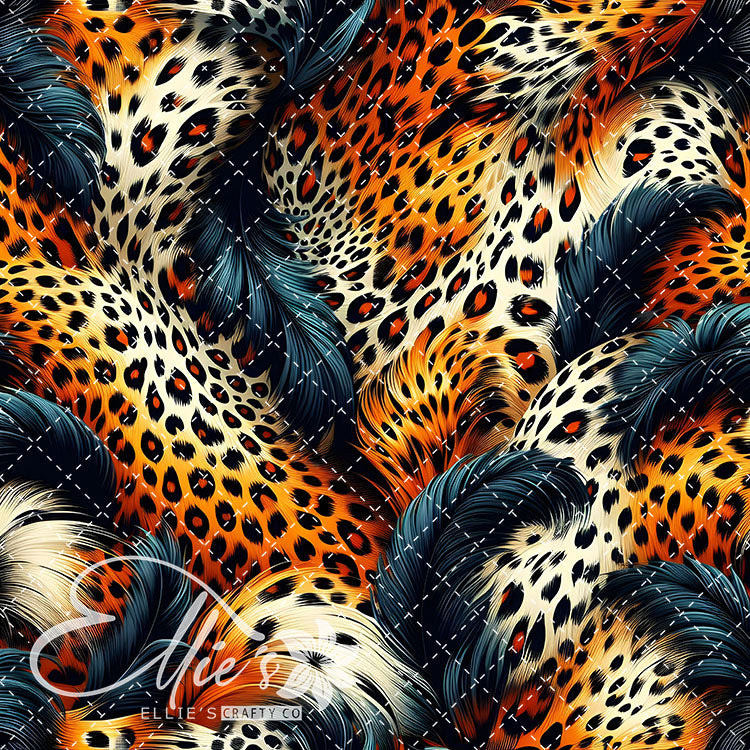 Feathered Leopard V1 20 Digital Images (Not Seamless)