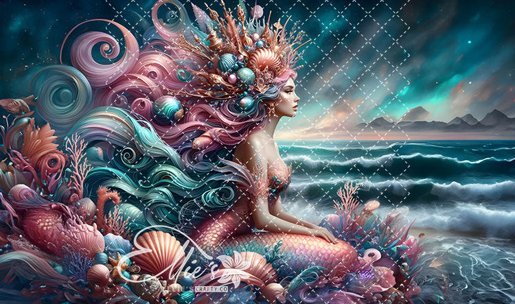 Mermaids Bundle #1 Modified Size 12 Digital Images (Not Seamless)