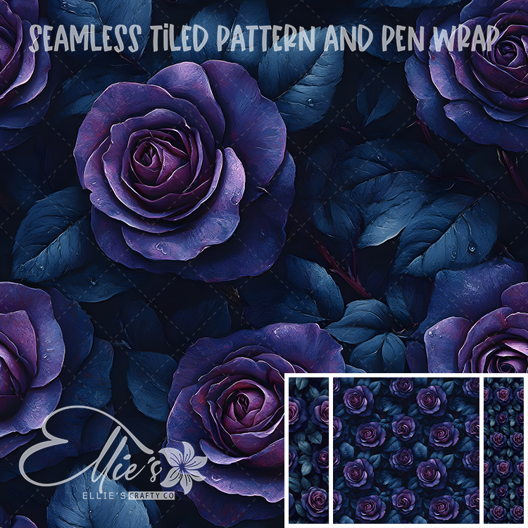 Floral 110 - Seamless Tiled Pattern Digital Images for Vinyl/Tumbler Wraps & Pen Wraps