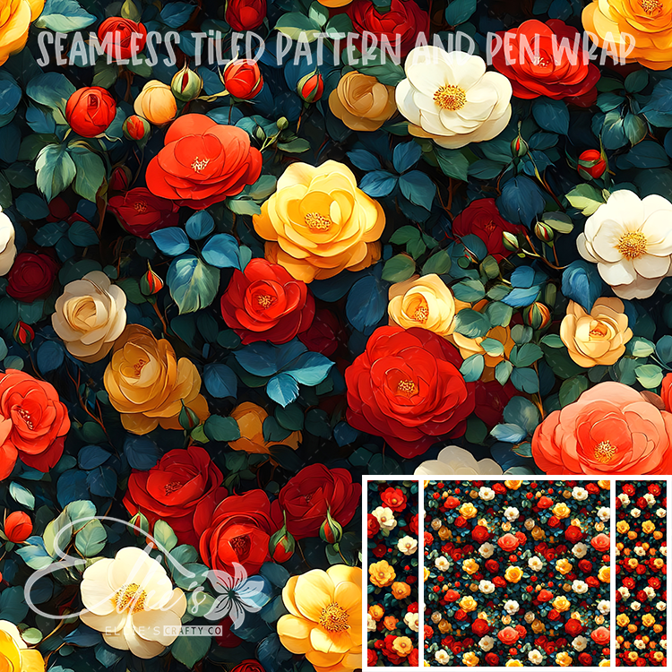 Image 114 - Seamless Tiled Pattern Digital Images for Vinyl/Tumbler Wraps & Pen Wraps