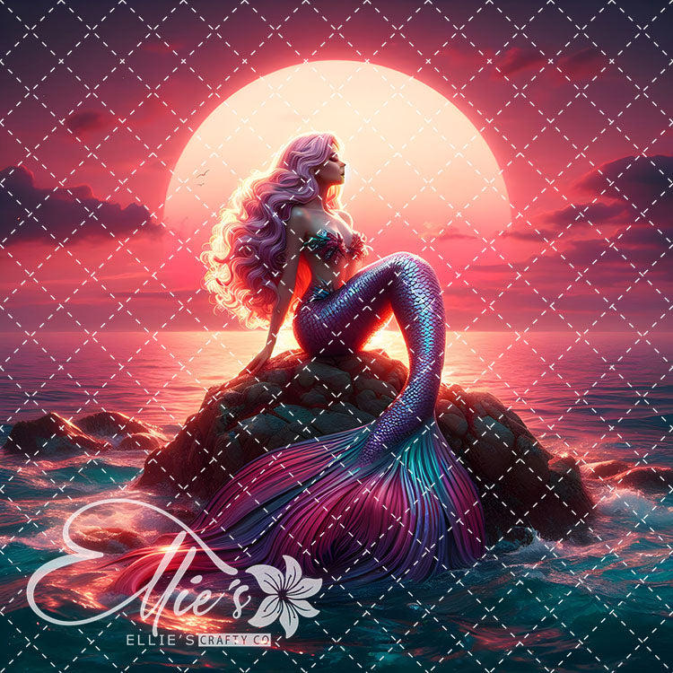 Mermaids Bundle #3 Original Square Size 15 Digital Images (Not Seamless)