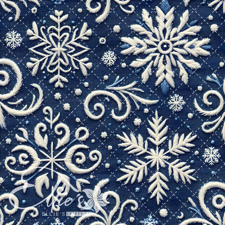 3D Snowflakes 42 Digital Images (Not Seamless)