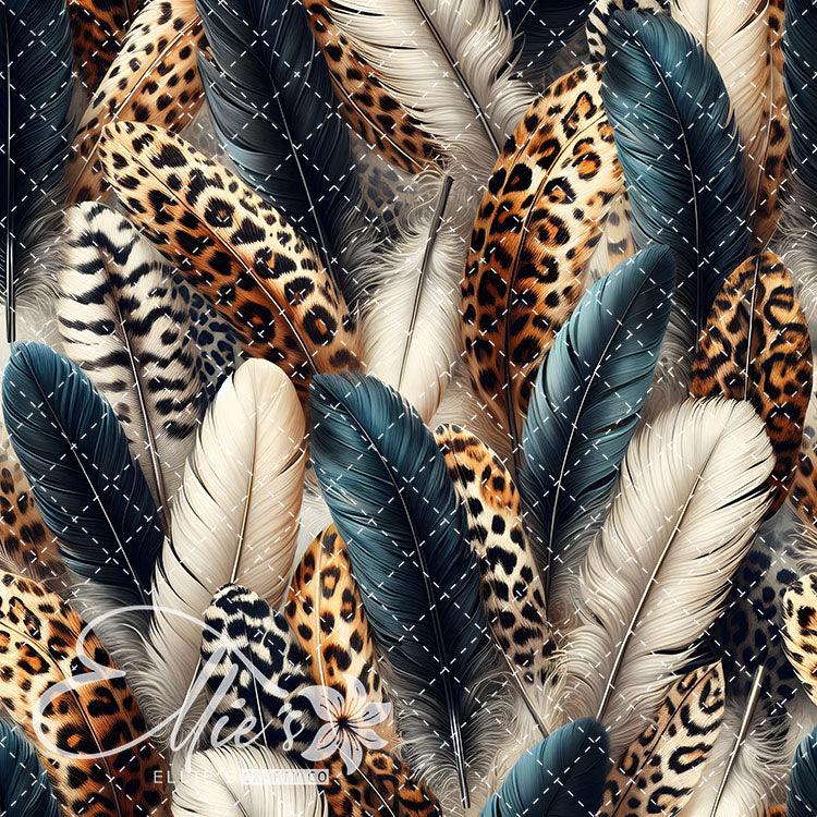 Feathered Leopard V1 20 Digital Images (Not Seamless)
