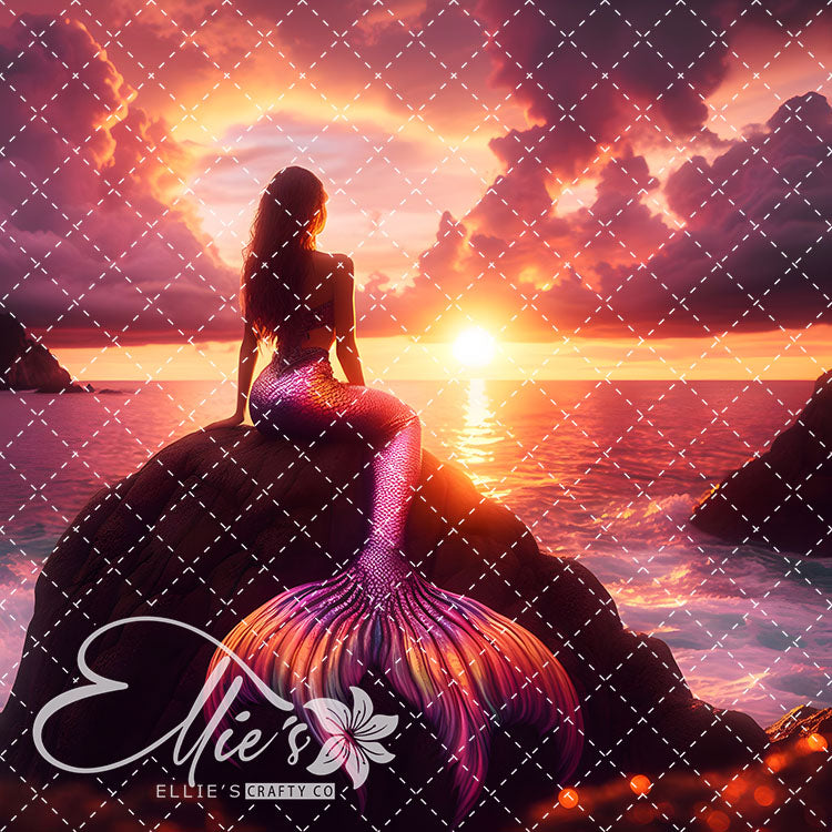 Mermaids Bundle #3 Original Square Size 15 Digital Images (Not Seamless)