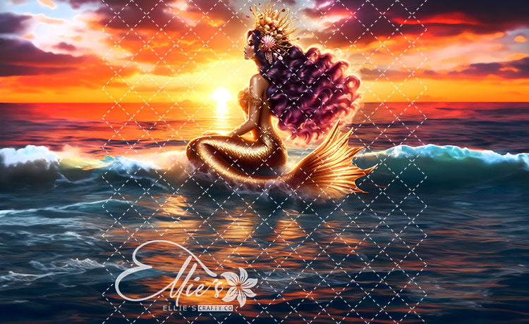 Mermaids Bundle #1 Modified Size 12 Digital Images (Not Seamless)