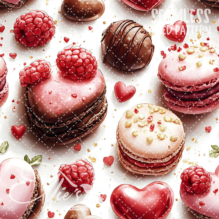 Valentines Sweets Bundle 2 - 20 Tiled Pattern Digital Images (Seamless)