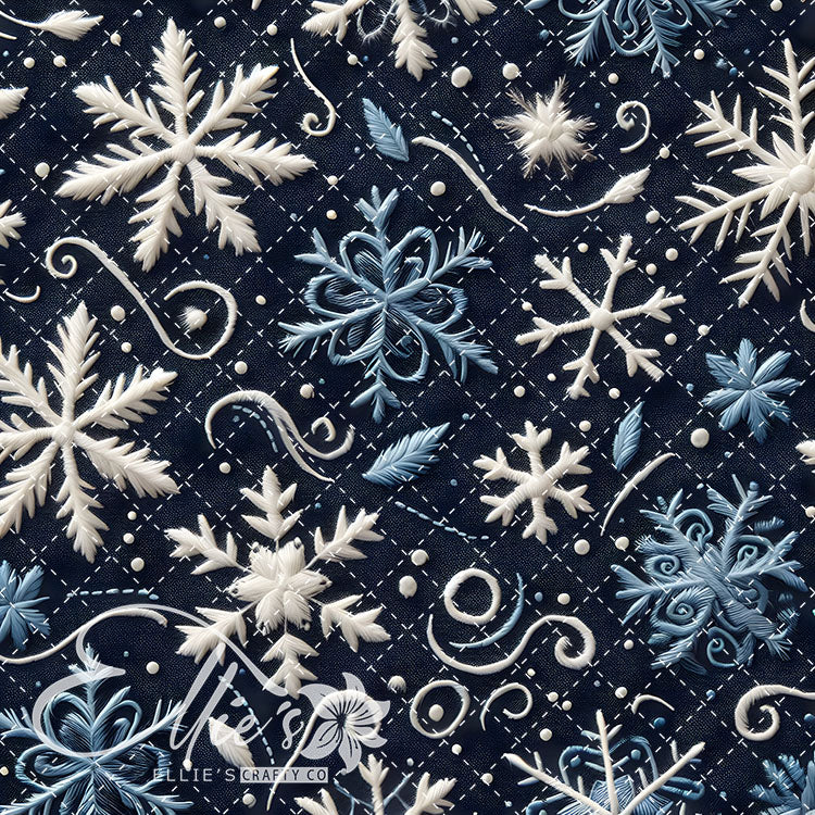 3D Snowflakes 42 Digital Images (Not Seamless)