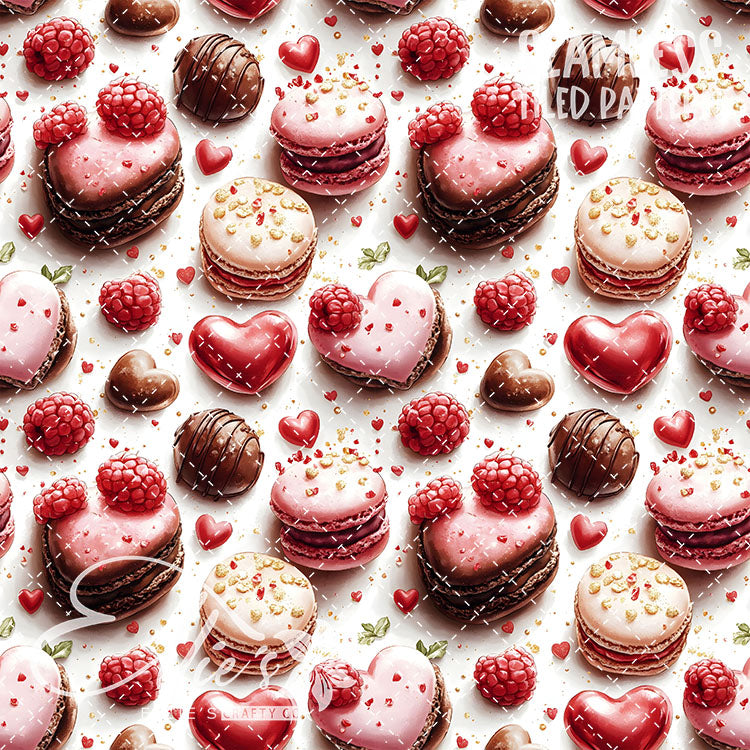Valentines Sweets Bundle 2 - 20 Tiled Pattern Digital Images (Seamless)