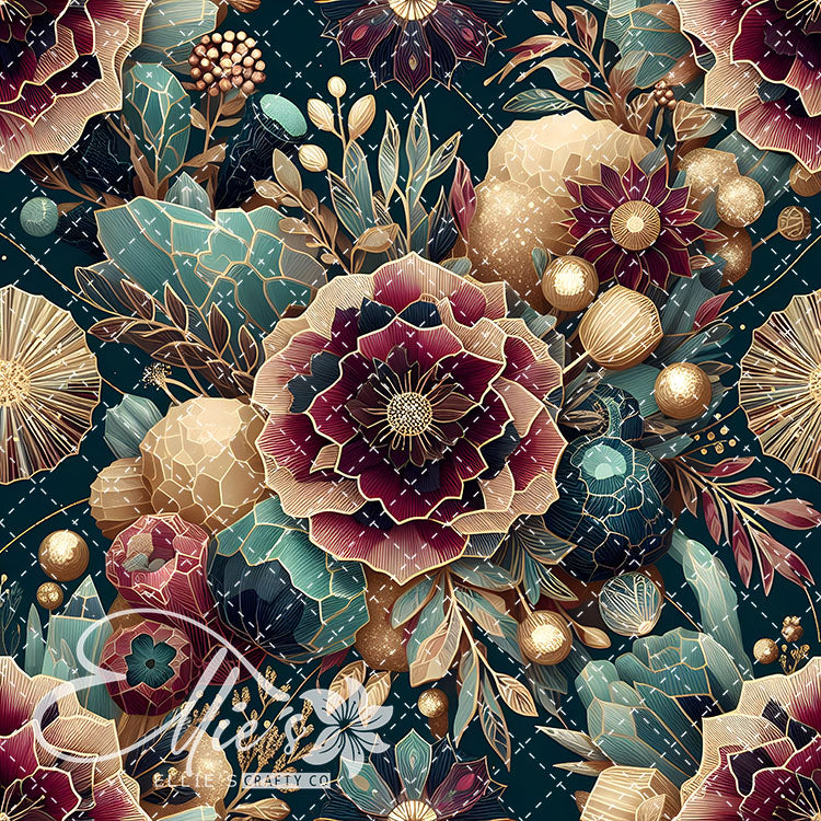 Marble Floral V1 22 Digital Images (Not Seamless)