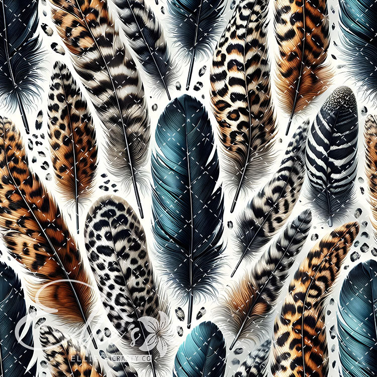 Feathered Leopard V1 20 Digital Images (Not Seamless)
