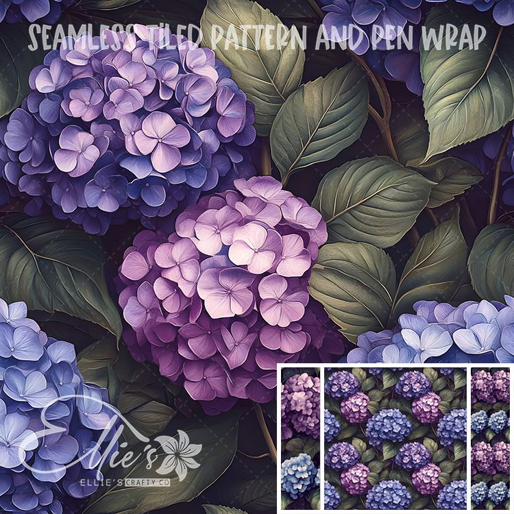 Floral 145 - Seamless Tiled Pattern Digital Images for Vinyl/Tumbler Wraps & Pen Wraps
