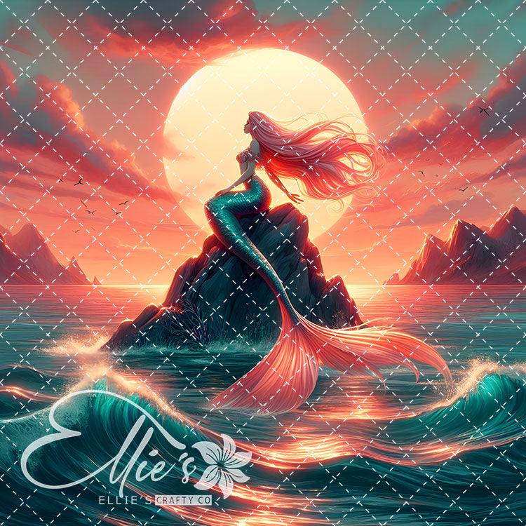 Mermaids Bundle #3 Original Square Size 15 Digital Images (Not Seamless)