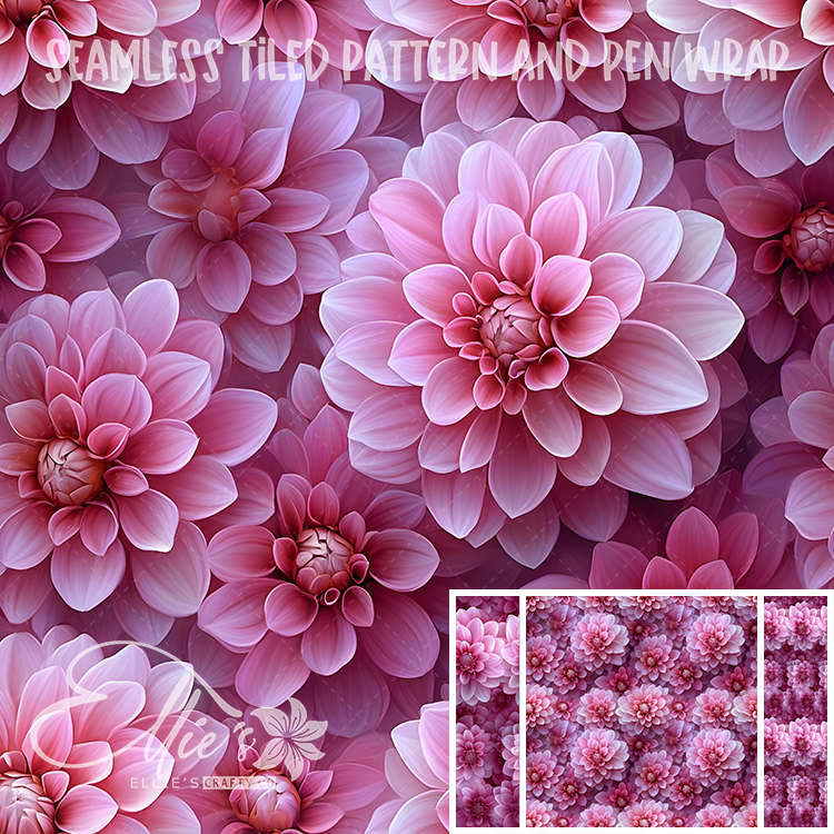Floral 156 - Seamless Tiled Pattern Digital Images for Vinyl/Tumbler Wraps & Pen Wraps