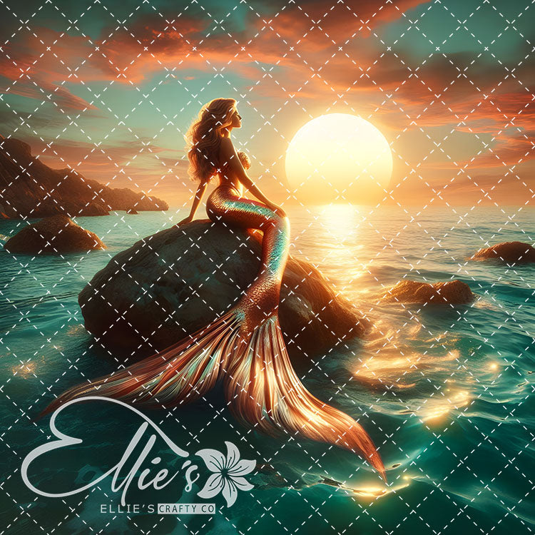 Mermaids Bundle #3 Original Square Size 15 Digital Images (Not Seamless)