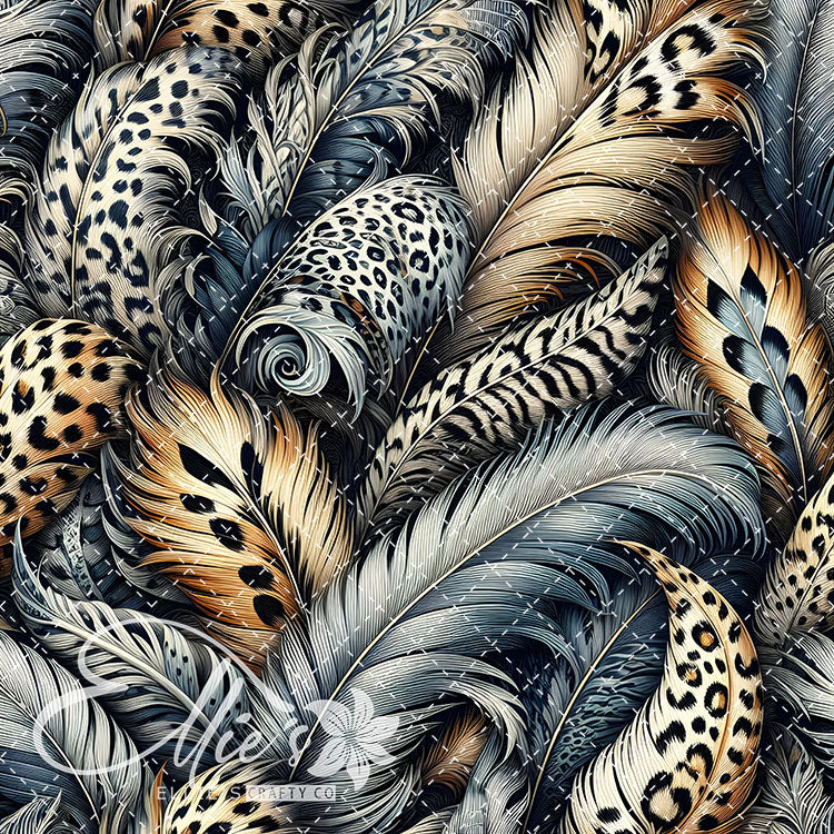 Feathered Leopard V1 20 Digital Images (Not Seamless)