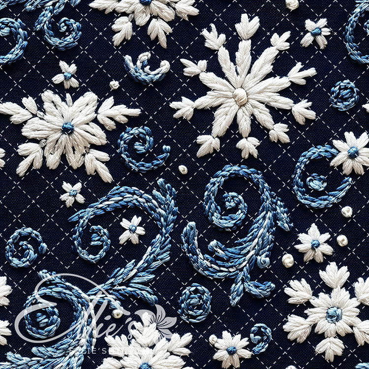 3D Snowflakes 42 Digital Images (Not Seamless)
