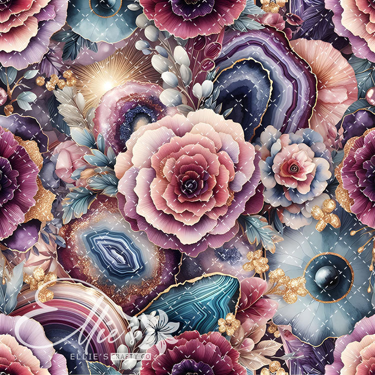 Marble Floral V2 24 Digital Images (Not Seamless)