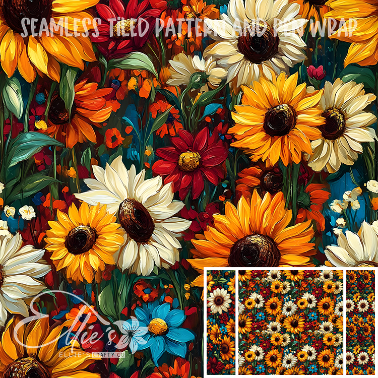 Flora 179 - Seamless Tiled Pattern Digital Images for Vinyl/Tumbler Wraps & Pen Wraps