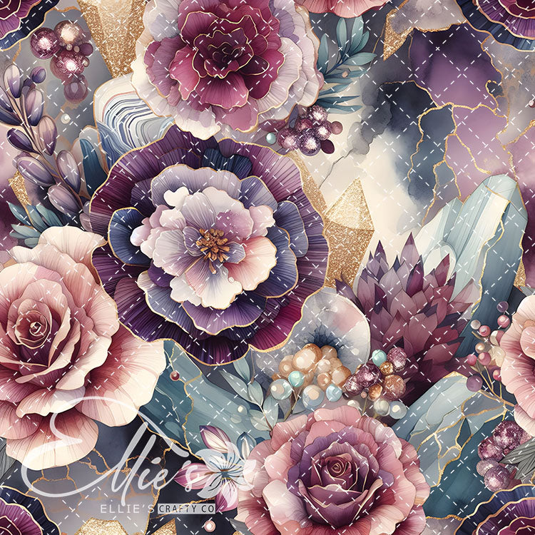 Marble Floral V2 24 Digital Images (Not Seamless)