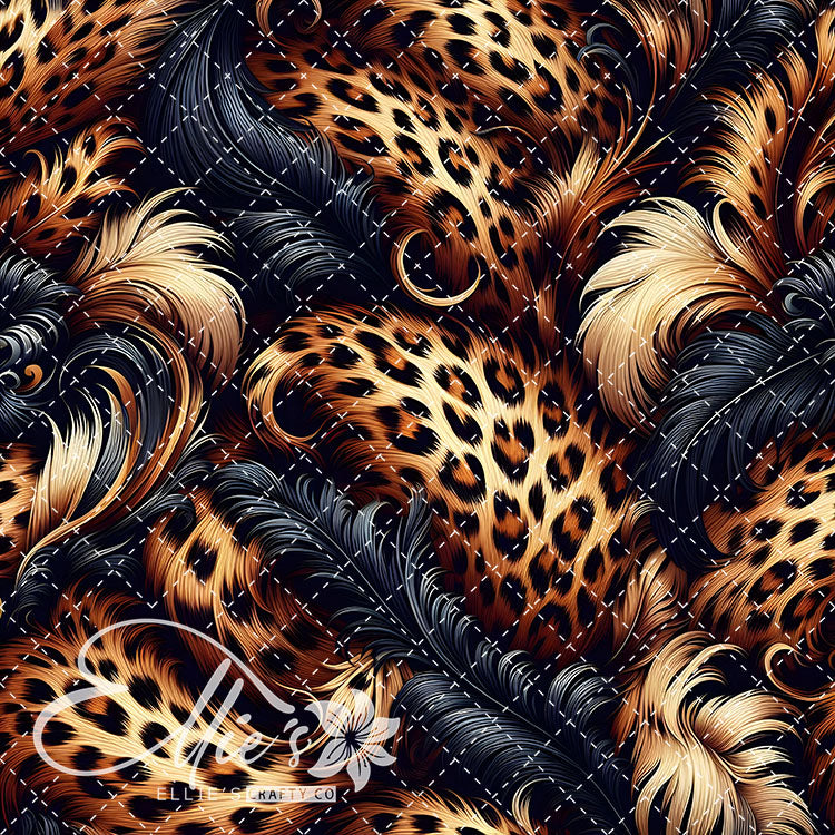 Feathered Leopard V1 20 Digital Images (Not Seamless)