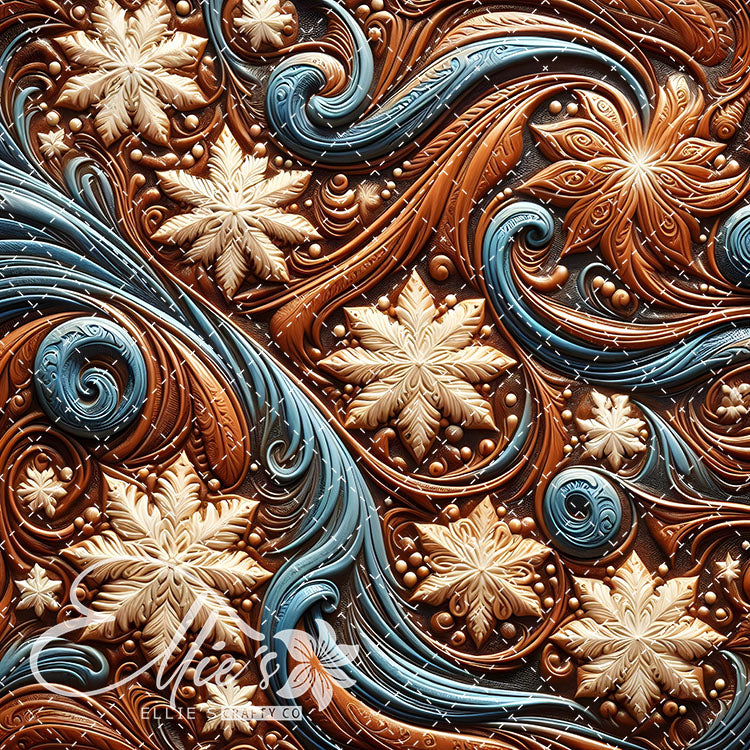 3D Snowflakes 42 Digital Images (Not Seamless)