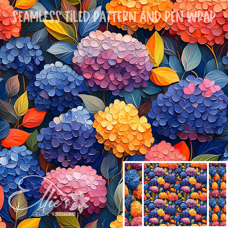 Flora 184 - Seamless Tiled Pattern Digital Images for Vinyl/Tumbler Wraps & Pen Wraps