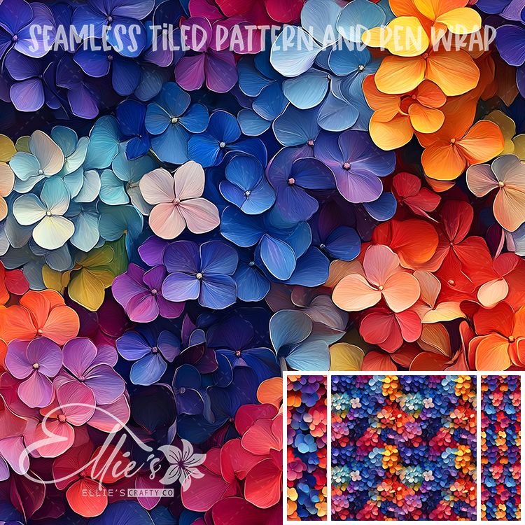 Flora 185 - Seamless Tiled Pattern Digital Images for Vinyl/Tumbler Wraps & Pen Wraps