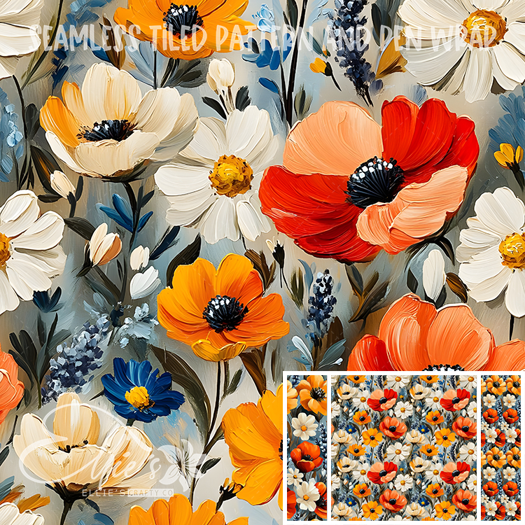 Image 198 - Seamless Tiled Pattern Digital Images for Vinyl/Tumbler Wraps & Pen Wraps