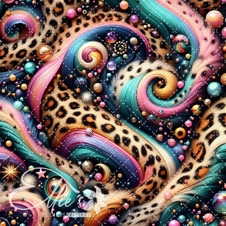 Lisa Frank Leopard V2 20 Digital Images (Not Seamless)
