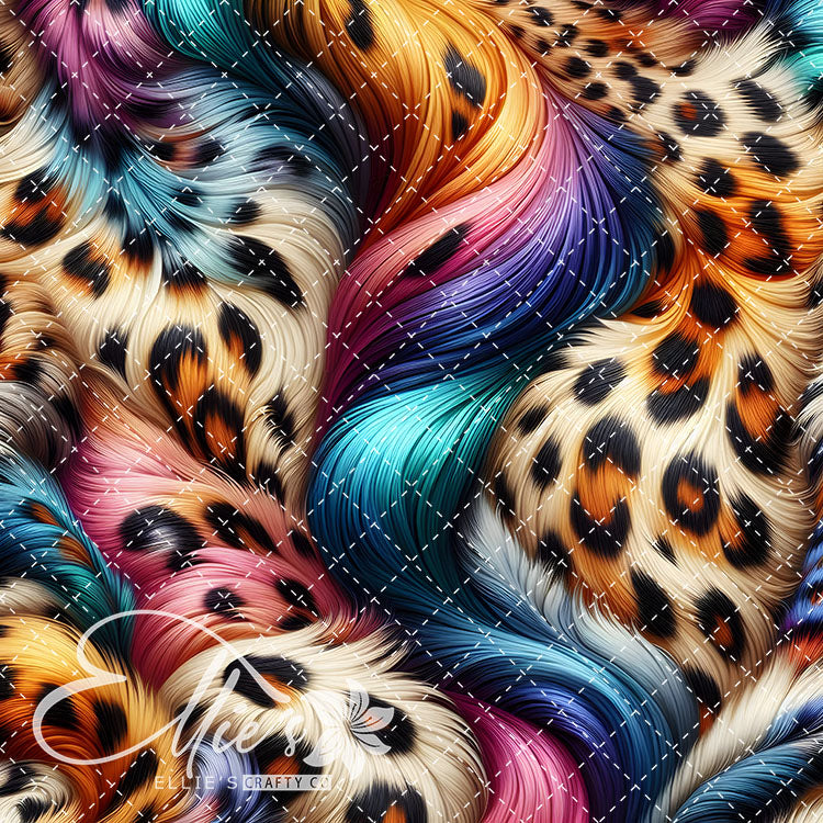 Lisa Frank Leopard V2 20 Digital Images (Not Seamless)