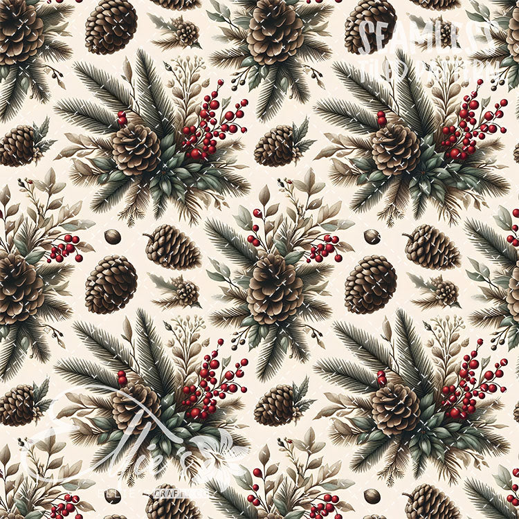 Pinecones - 10 Tiled Pattern Digital Images (Seamless)