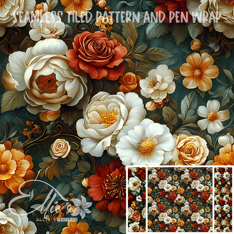 Image 205 - Seamless Tiled Pattern Digital Images for Vinyl/Tumbler Wraps & Pen Wraps