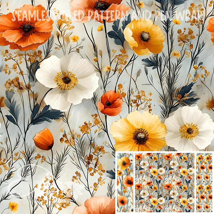 Image 206 - Seamless Tiled Pattern Digital Images for Vinyl/Tumbler Wraps & Pen Wraps