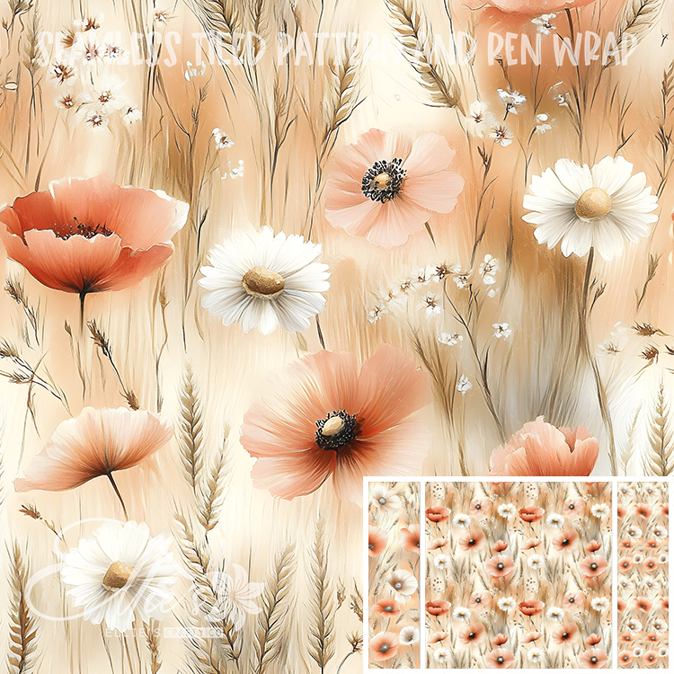 Image 207 - Seamless Tiled Pattern Digital Images for Vinyl/Tumbler Wraps & Pen Wraps
