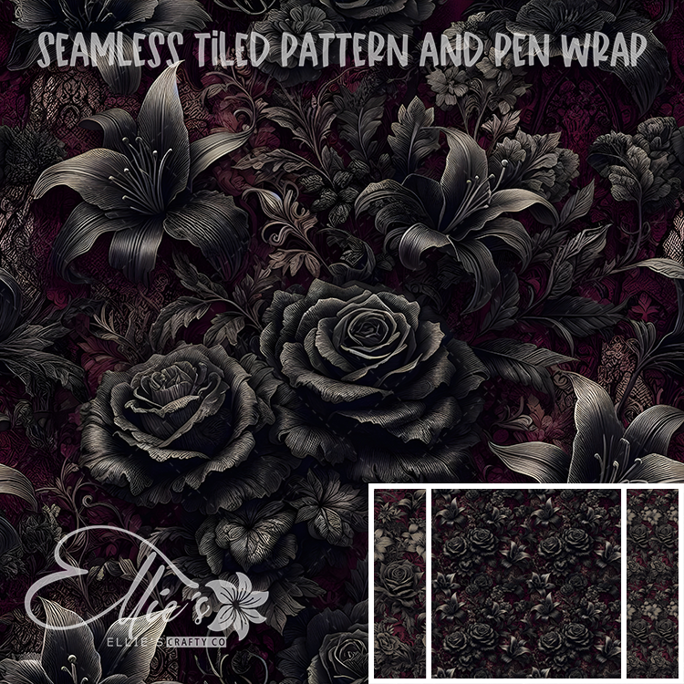 Image 208 - Seamless Tiled Pattern Digital Images for Vinyl/Tumbler Wraps & Pen Wraps