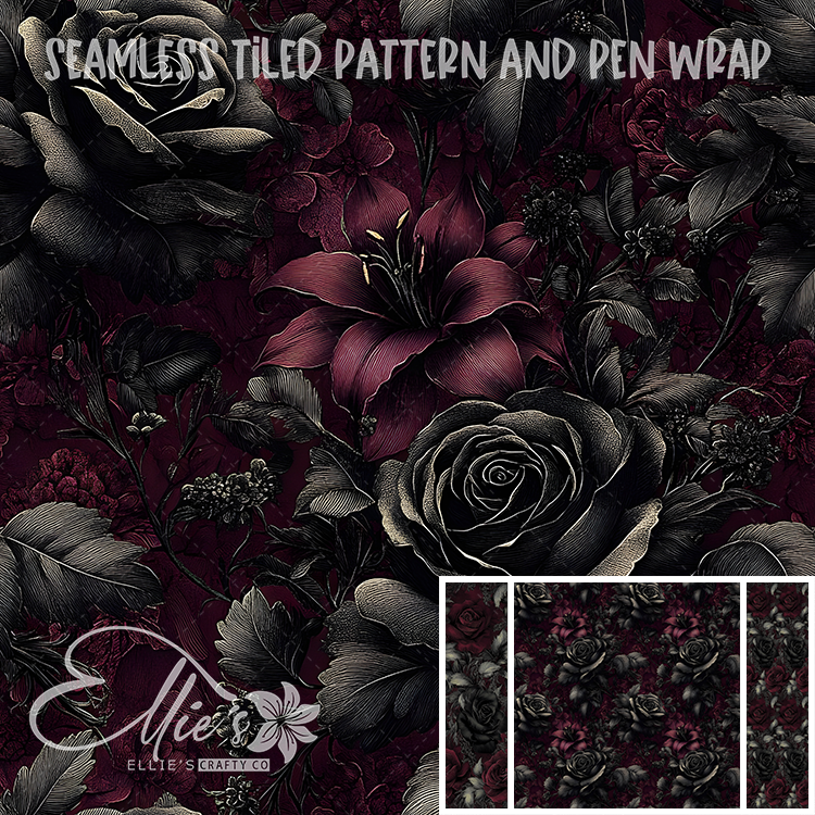 Image 209 - Seamless Tiled Pattern Digital Images for Vinyl/Tumbler Wraps & Pen Wraps