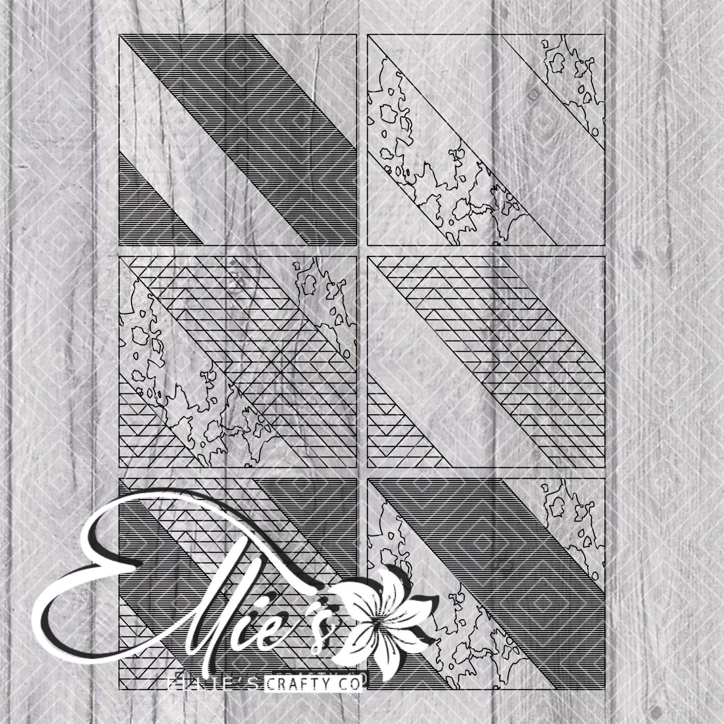 Southwestern Swirl Collection V1 Template for Straight Tumblers