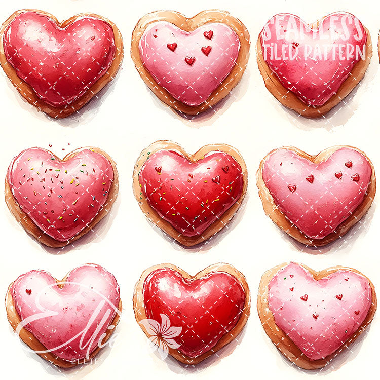 Valentines Sweets Bundle 2 - 20 Tiled Pattern Digital Images (Seamless)