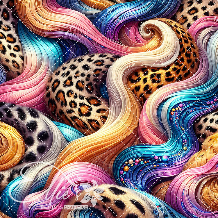 Lisa Frank Leopard V2 20 Digital Images (Not Seamless)
