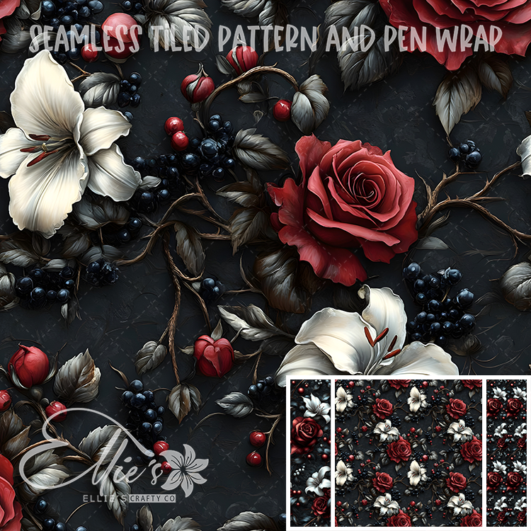 Image 210 - Seamless Tiled Pattern Digital Images for Vinyl/Tumbler Wraps & Pen Wraps
