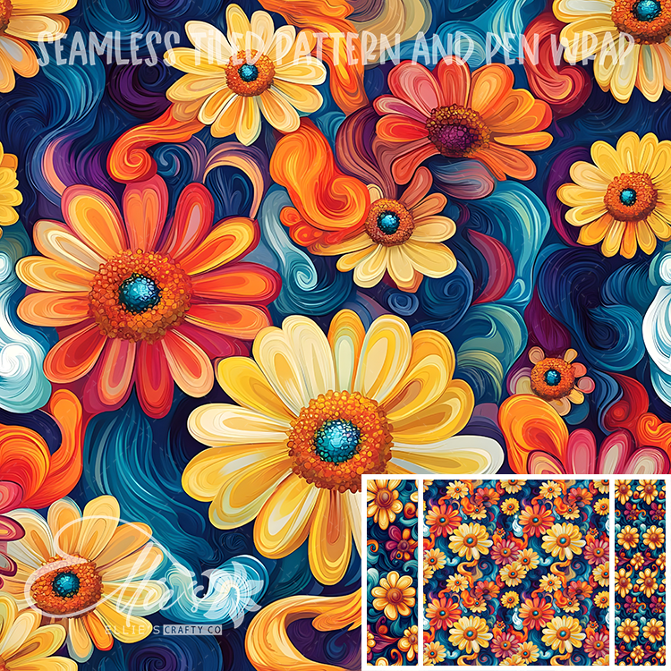 Image 220 - Seamless Tiled Pattern Digital Images for Vinyl/Tumbler Wraps & Pen Wraps