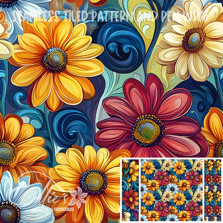 Image 222 - Seamless Tiled Pattern Digital Images for Vinyl/Tumbler Wraps & Pen Wraps