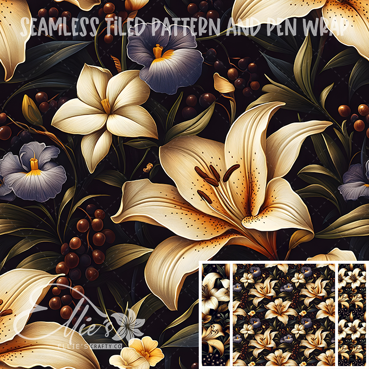 Image 227 - Seamless Tiled Pattern Digital Images for Vinyl/Tumbler Wraps & Pen Wraps