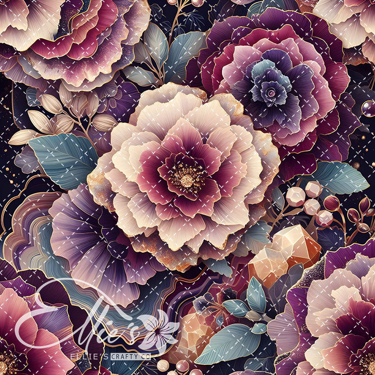 Marble Floral V2 24 Digital Images (Not Seamless)