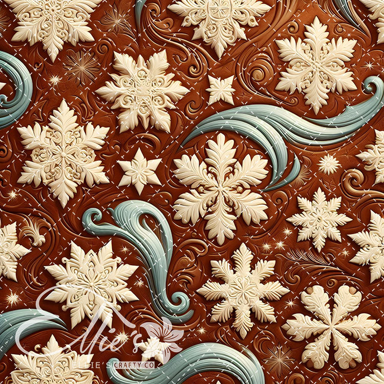 3D Snowflakes 42 Digital Images (Not Seamless)