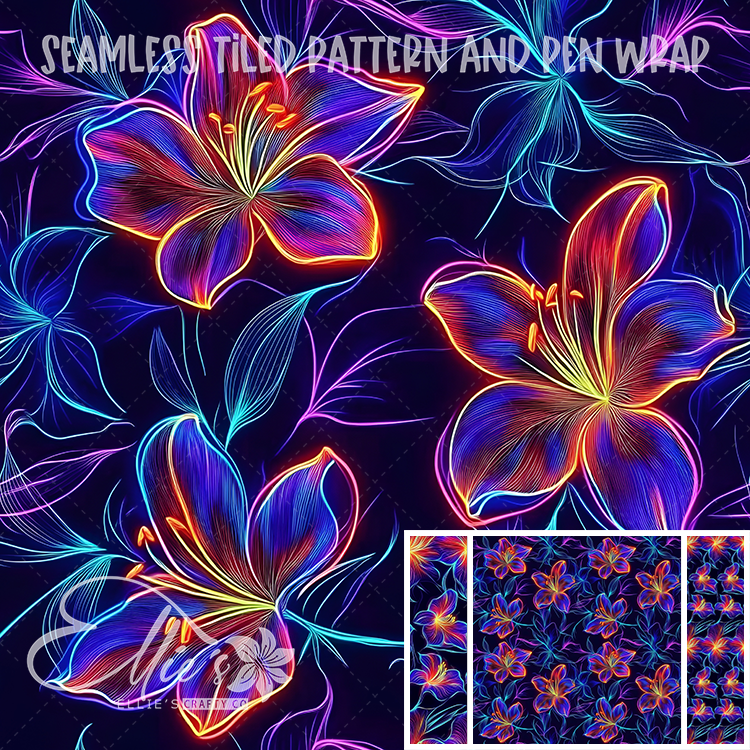 Image 240 - Seamless Tiled Pattern Digital Images for Vinyl/Tumbler Wraps & Pen Wraps