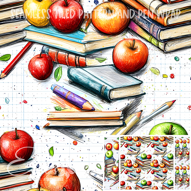 Image 253 - Seamless Tiled Pattern Digital Images for Vinyl/Tumbler Wraps & Pen Wraps