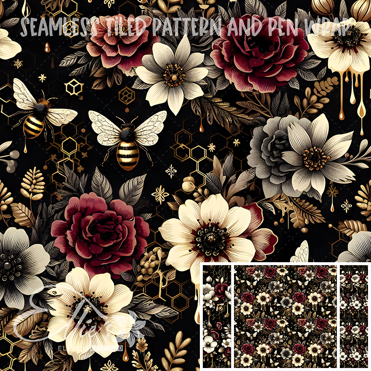Image 286 - Seamless Tiled Pattern Digital Images for Vinyl/Tumbler Wraps & Pen Wraps