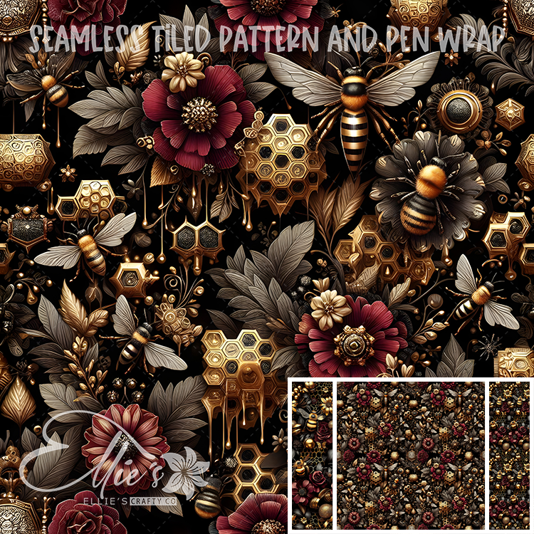 Image 288 - Seamless Tiled Pattern Digital Images for Vinyl/Tumbler Wraps & Pen Wraps