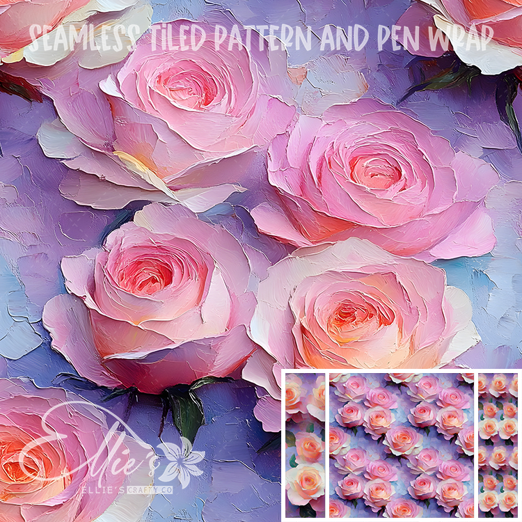 Floral 29 - Seamless Tiled Pattern Digital Images for Vinyl/Tumbler Wraps & Pen Wraps